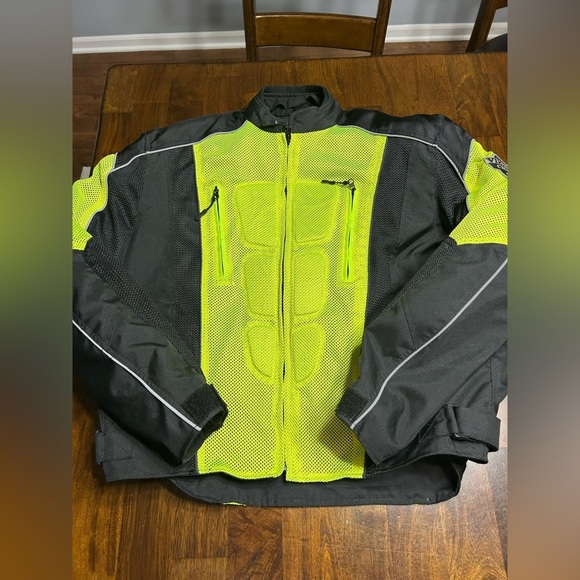 Viking Motorcycle Warlock Mesh Jacket Size XL NWOT Elbow Chest Back Padding - Picture 1 of 6